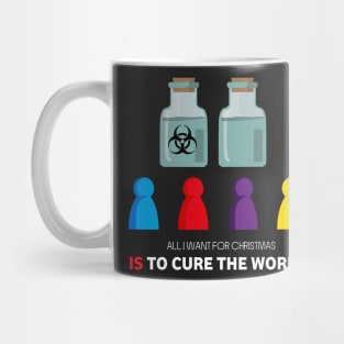 All I Want For Christmas Is To Cure The World - Board Games Design - Board Game Art Mug